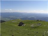 Stol, Potoški Stol, Vajnež, Mali vrh, Brezov vrh in Kamnitnik na planini Belščica
